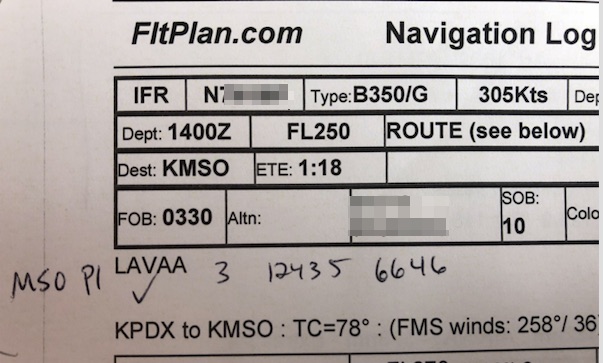 Example of an IFR Clearance