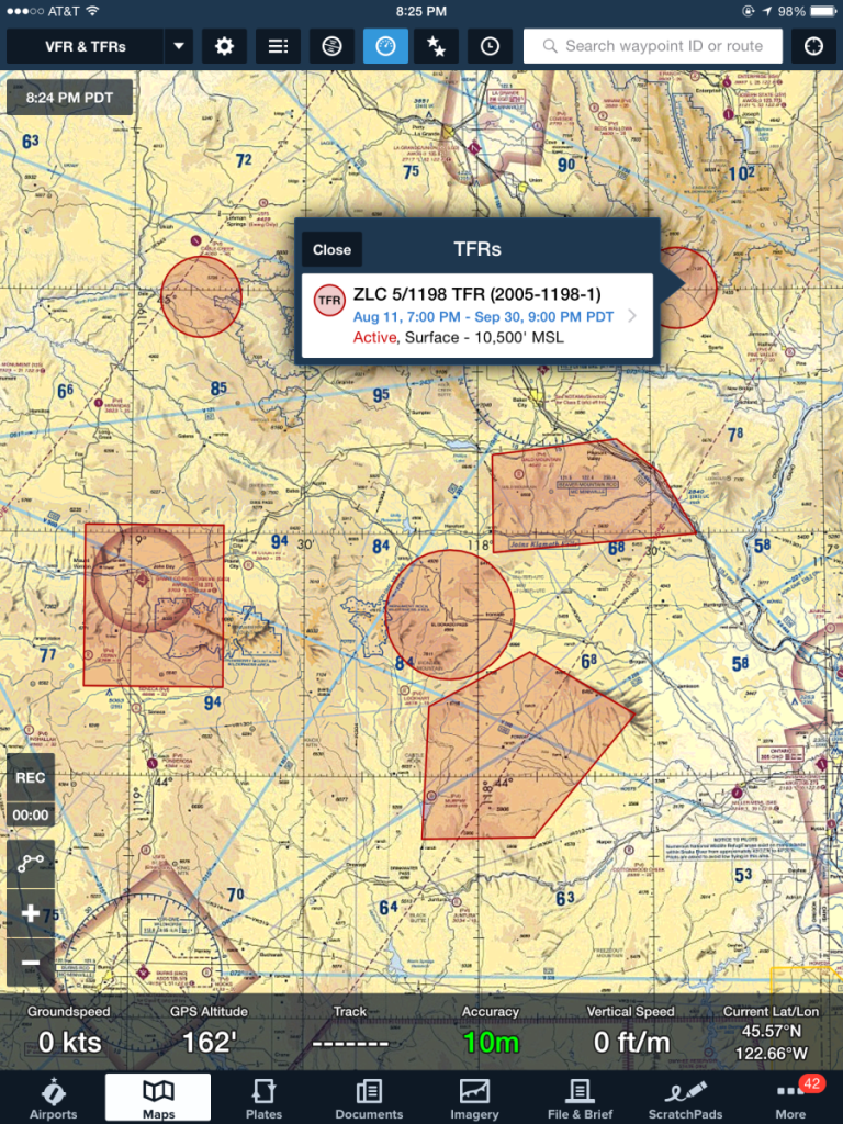 TFR Foreflight