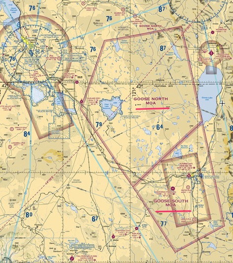 Goose North and South Military Operations Area
