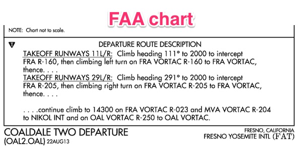 FAA route description