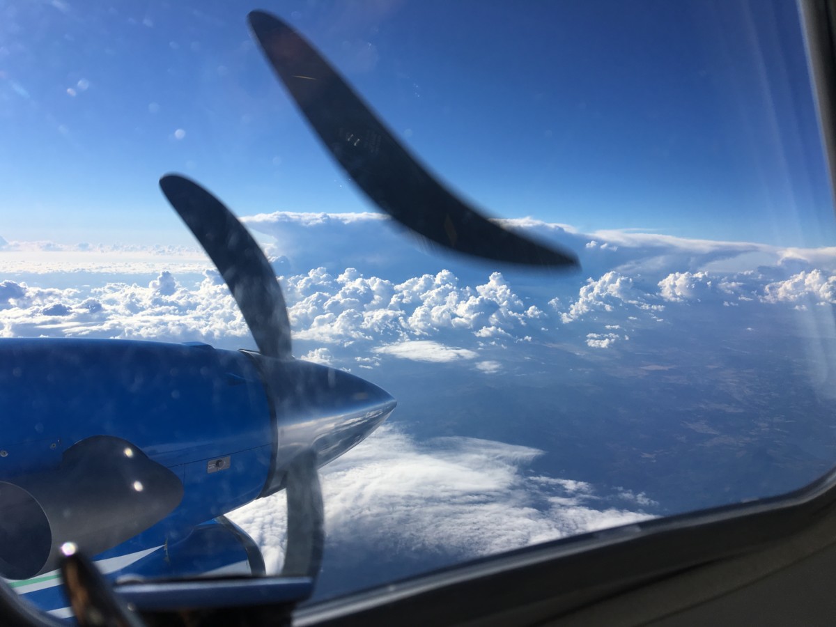 Thunderstorms from a King Air