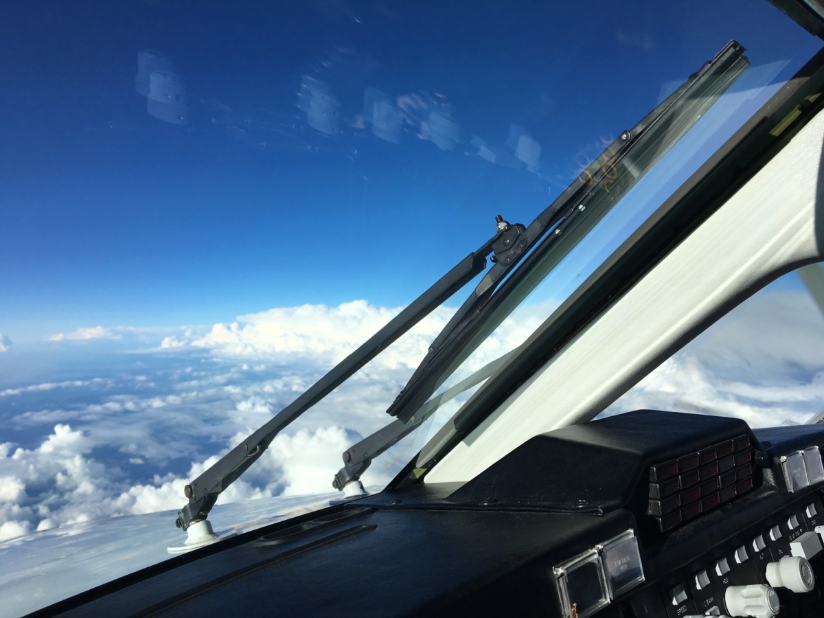 Thunderstorms from a King Air