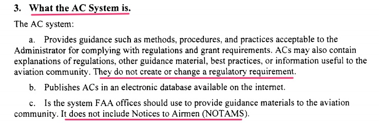 Purpose of the Advisory Circular system