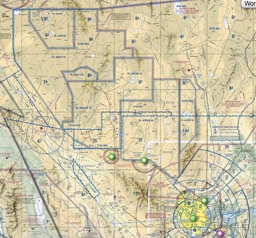 Nevada restricted airspace