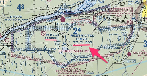 map of restricted airspace