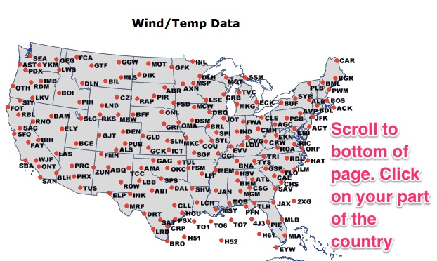 How to find winds aloft