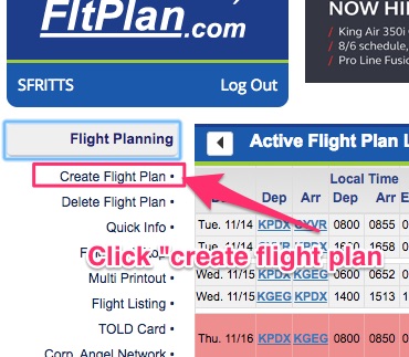 flight plan sheet airservices