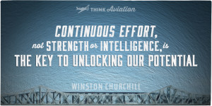 Continuous effort quote from Winston Churchill