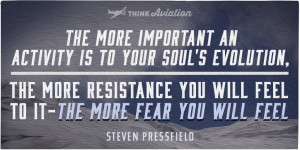 Souls evolution quote from Steven Pressfield