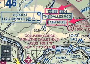 How to find the flight service station frequency